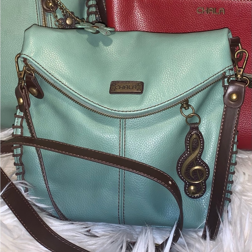 Chala Charming Crossbody Bag Shoulder Handbag With Flap Top and Zipper
